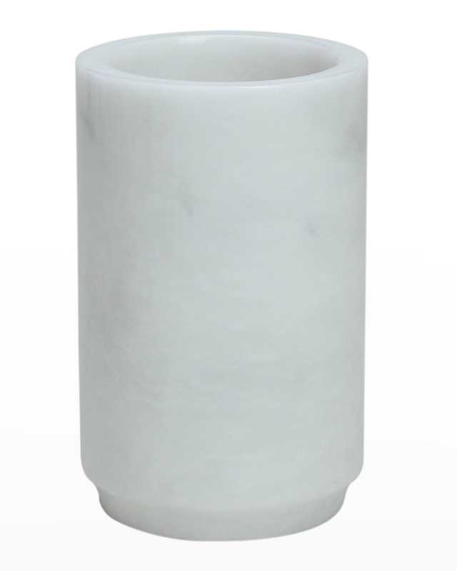 Eris Collection Pearl White Marble Tumbler